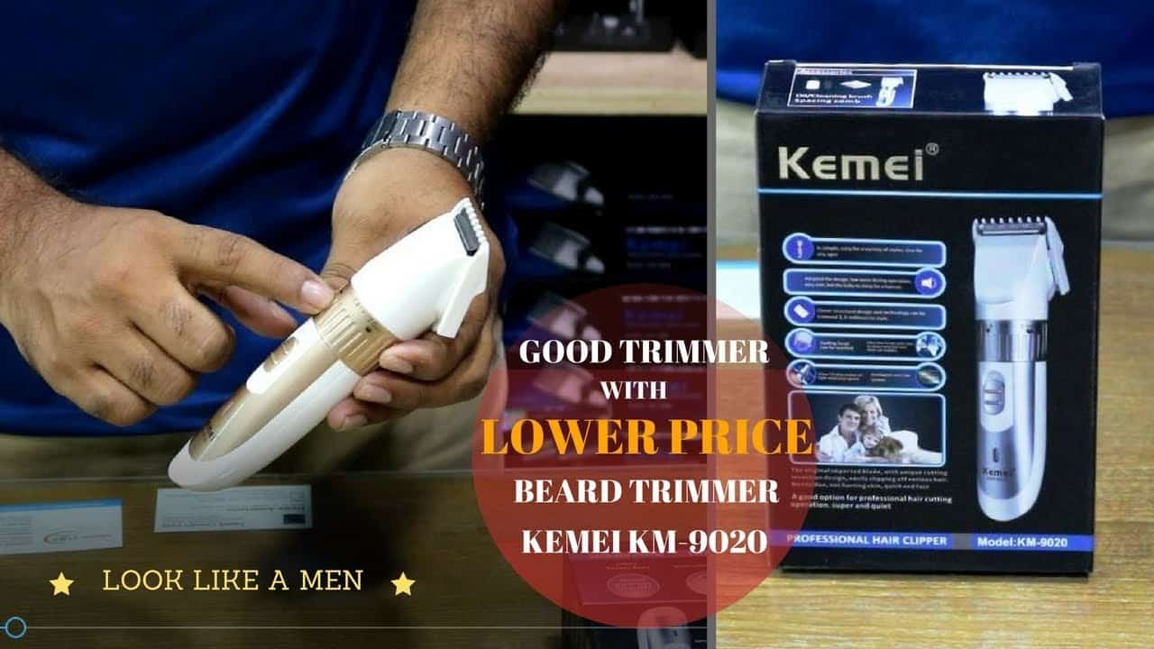 Kemei KM-9020 Beard Trimmer For Men – Silver