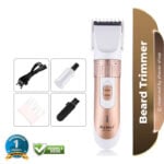 Kemei KM-9020 Beard Trimmer For Men– Gold (Shaver Shop Bangladesh)