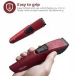 PHILIPS BT1235/15 Trimmer For Men (Maroon)
