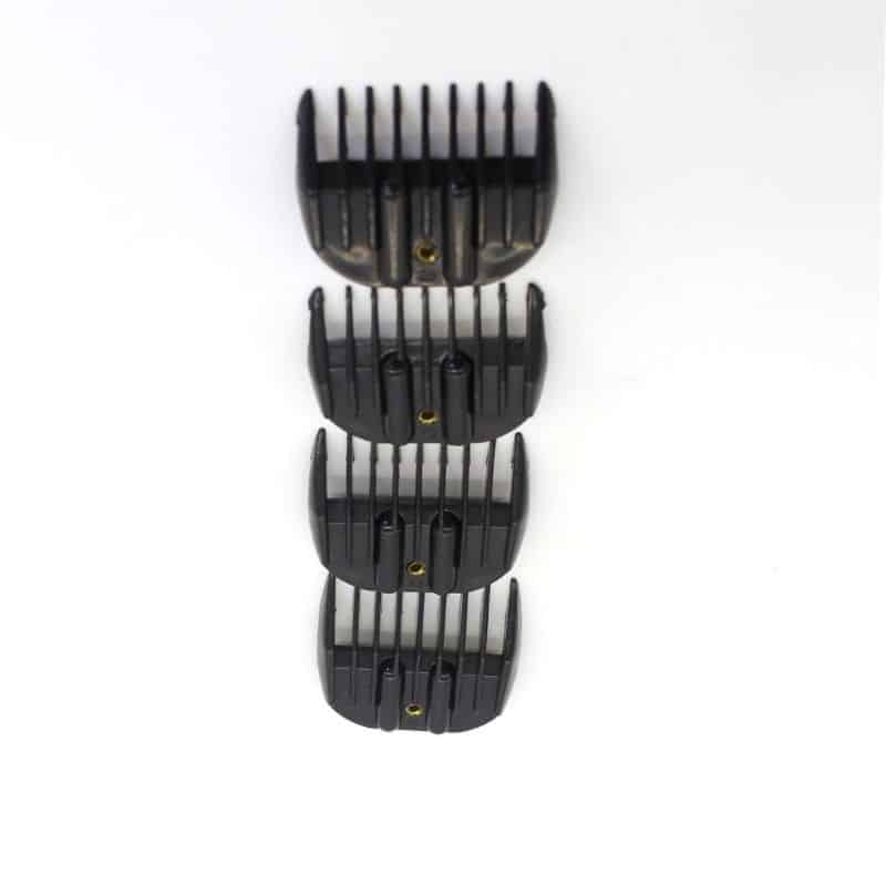 Universal Hair Trimmer Comb Attachment Guard Guides Clip Snap On All Hair Clipper Blade (Black)