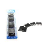 Universal Hair Trimmer Comb Attachment Guard Guides Clip Snap On All Hair Clipper Blade (Black)