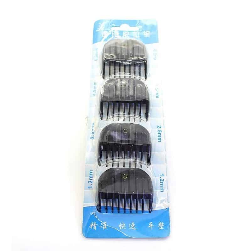Universal Hair Trimmer Comb Attachment Guard Guides Clip Snap On All Hair Clipper Blade (Black)