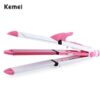 Kemei KM-1213 Professional Ceramic Coating 3 In 1 Hair Iron Curler Curling Iron Hair Styling