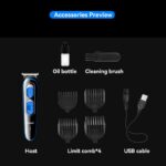 Kemei KM-319 USB Rechargeable Hair & amp, Beard Clipper for Men