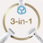 Braun SES 9010 3D,Braun Silk-epil 9 Flex Set - Epilator Flexible Head +5 extras & Pouch, White