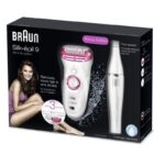 Braun Silk-Epil 9 9-538 Wet & Dry Epilator With 3 Extras