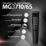 Philips MG3710/65 Multiroom 9-in-1 Face, Hair, and body Trimmer Series 3000 for Men