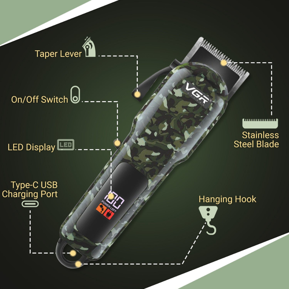 VGR V-665 Professional Hair Clipper
