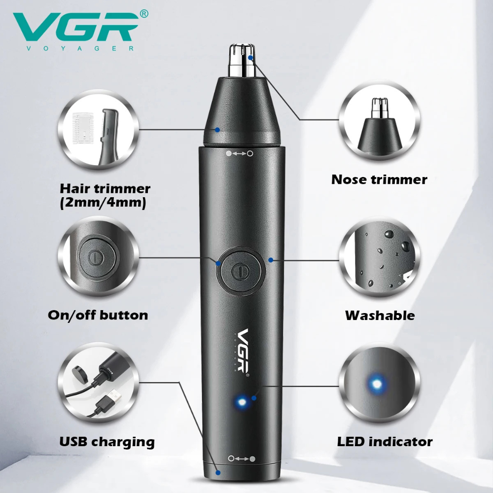 VGR V-613 Professional Rechargeable Nose Trimmer