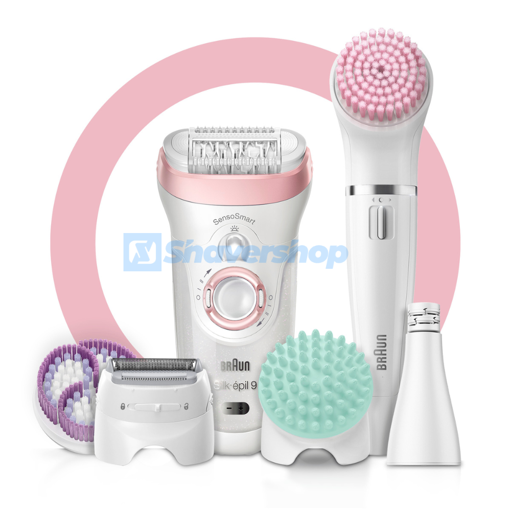 Braun Beauty Set 9 9-985BS Deluxe 7-in-1 Cordless Wet & Dry Epilator