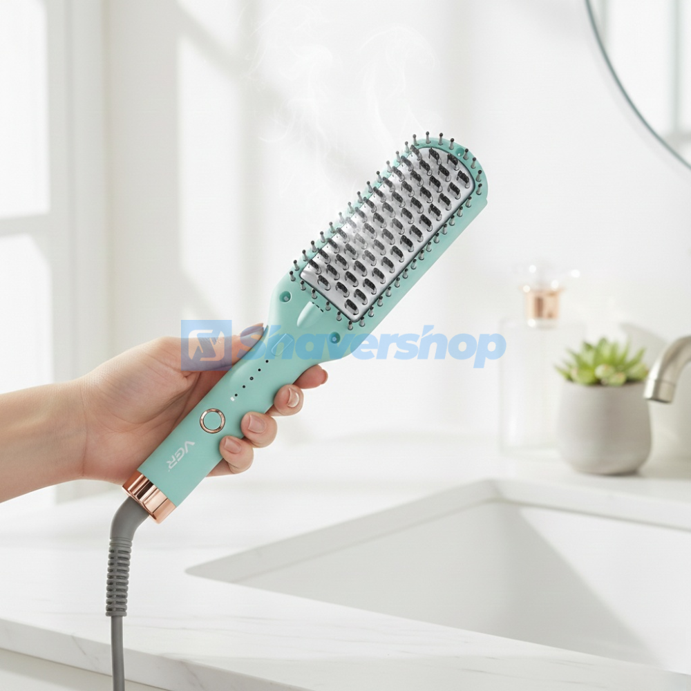 VGR V-592 Hair Straightener Hot Comb and Brush for Women