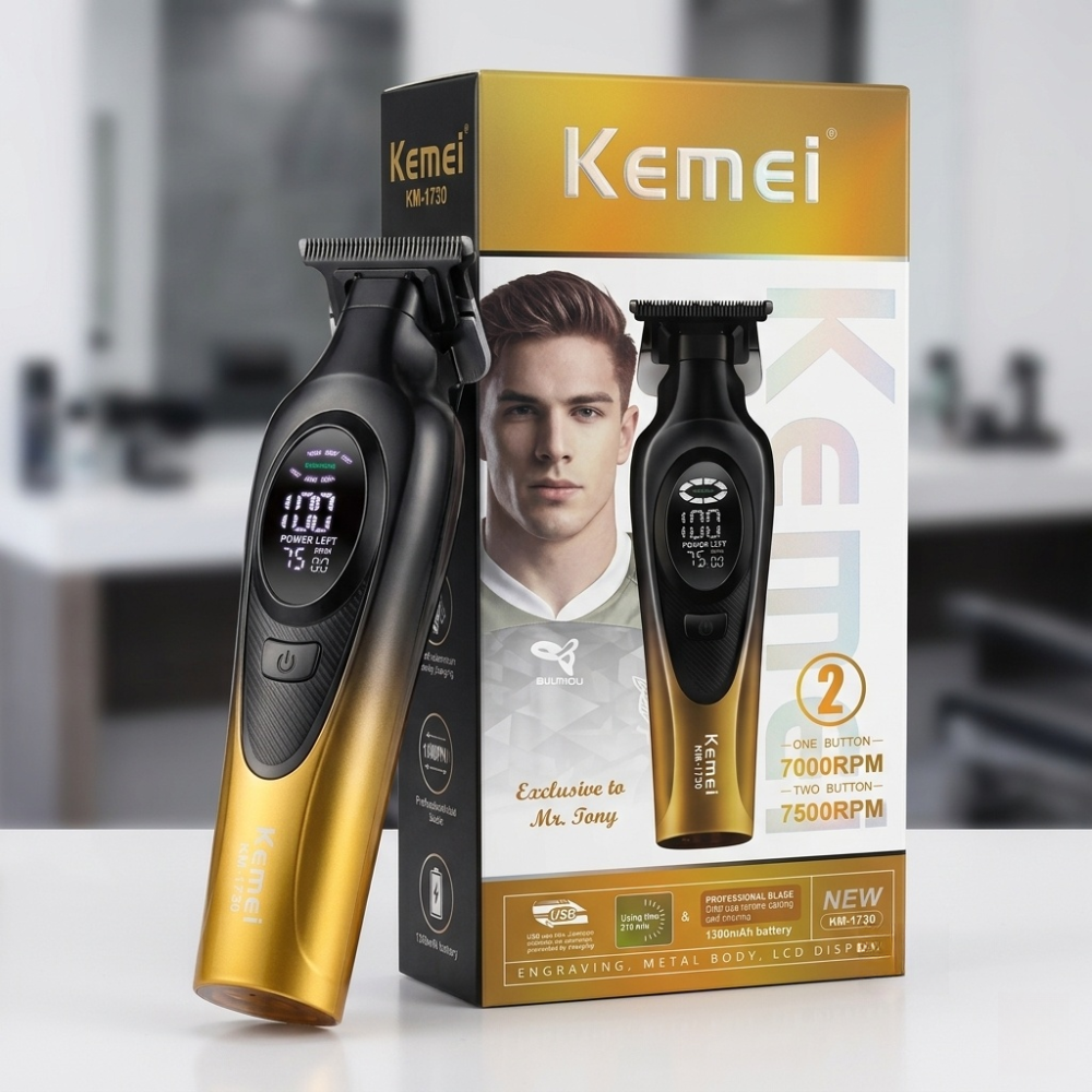 Kemei KM-1730 Rechargeable Beard & Hair Clipper
