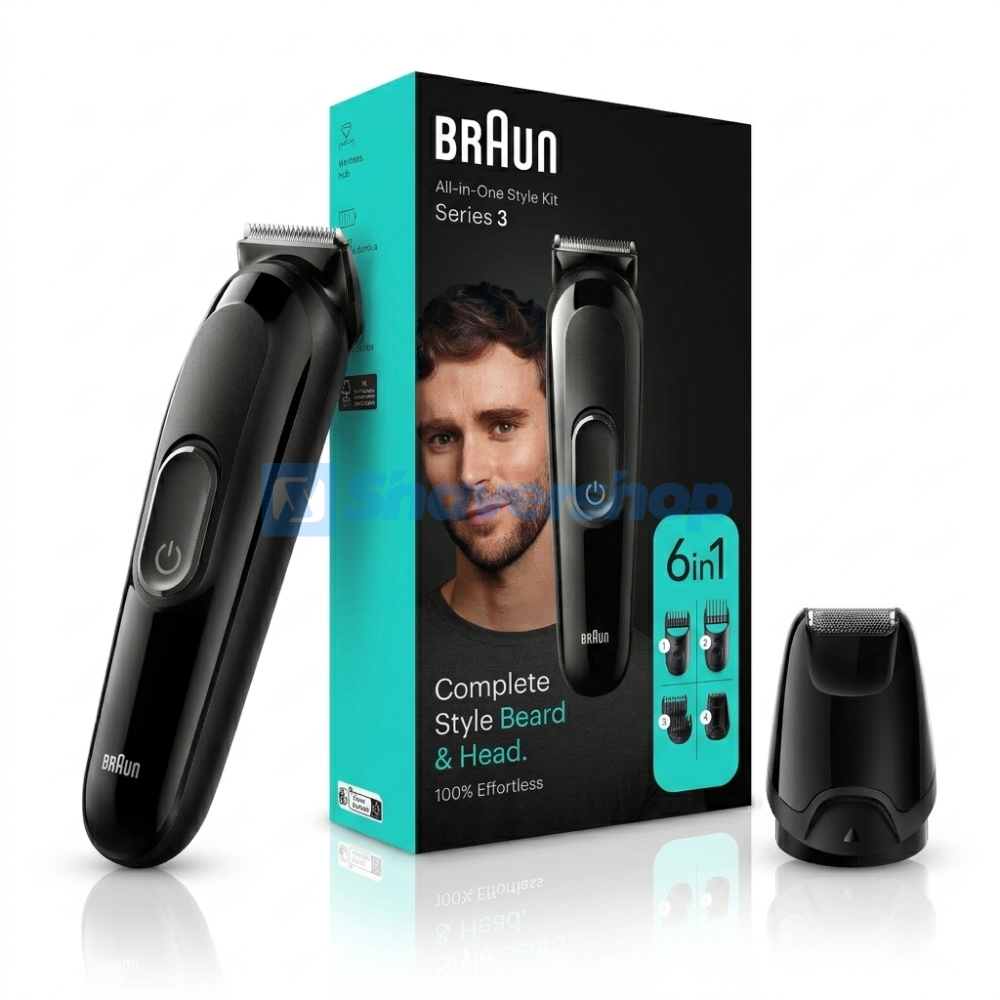 Braun MGK3410 All-in-One Style Kit - 6-in-1 Trimmer For Men