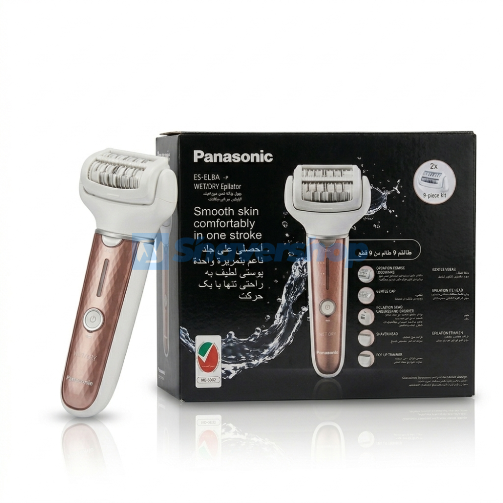 Panasonic ES-EL8A 9-Piece Wet/Dry Epilator & Shaver Kit