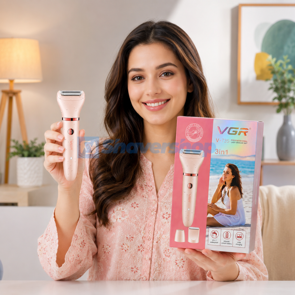 VGR V 3-in-1 Professional Lady Shaver And Hair Removal Kit