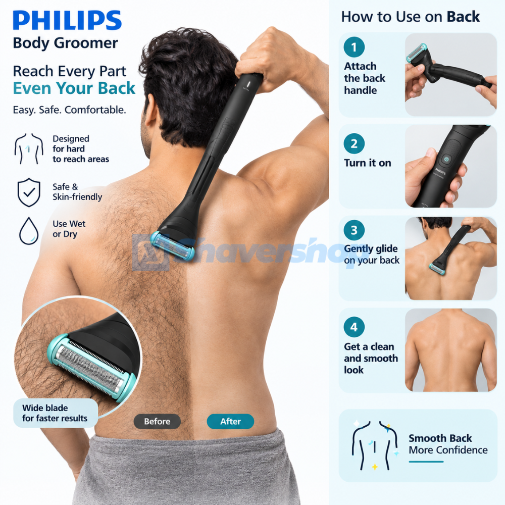 Philips BG5475/15 Body Groomer 5000 Series Triple Protect Shave