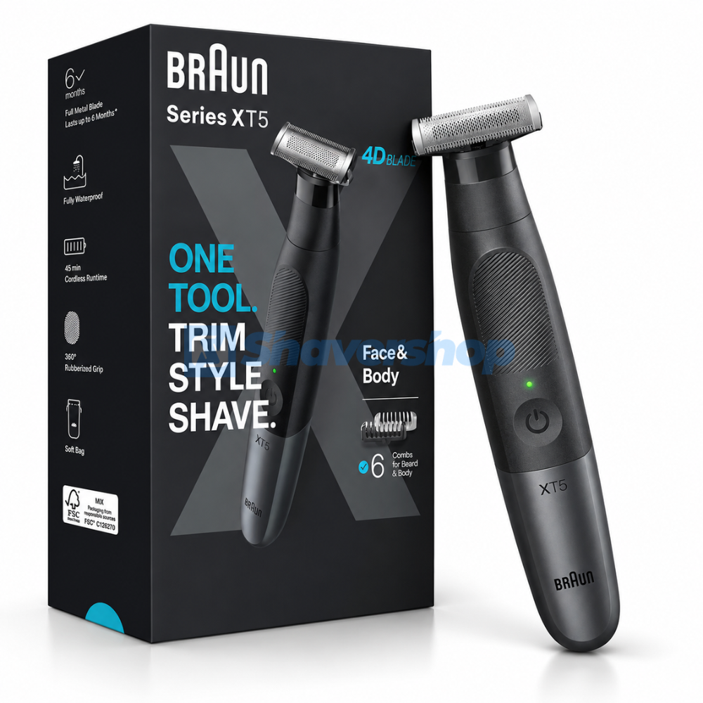 Braun Series XT5 4D-Blade Face & Body Trimmer