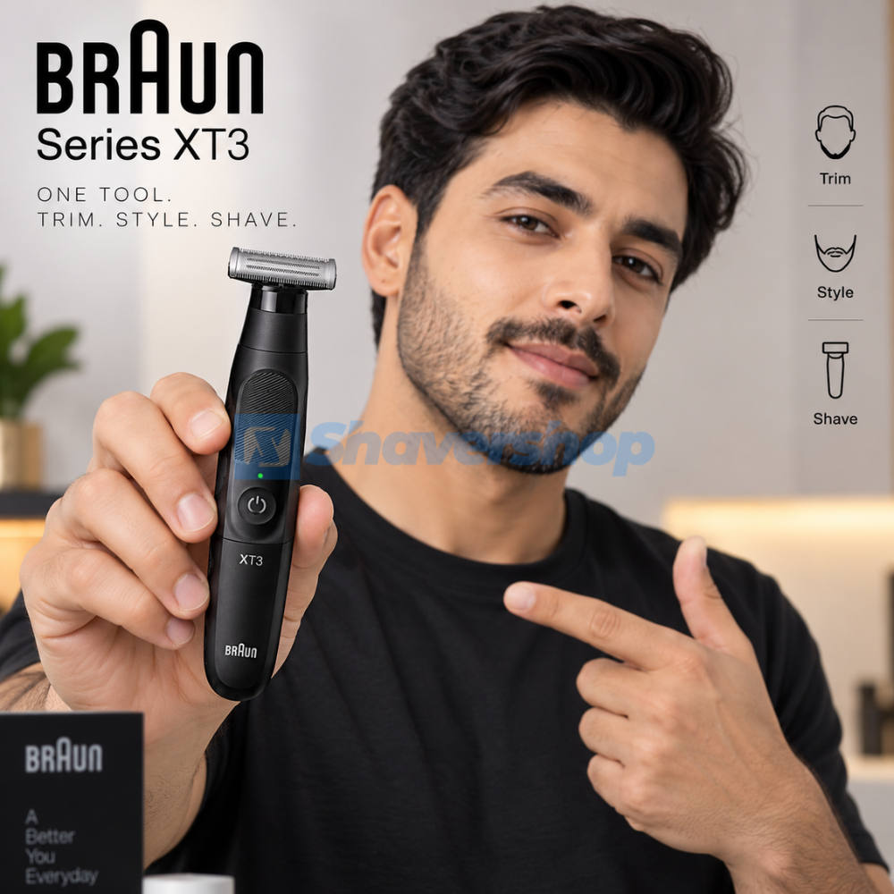 Braun Series XT3100 4D-Blade Face Trimmer & Shaver