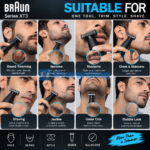 Braun Series XT3100 4D-Blade Face Trimmer & Shaver